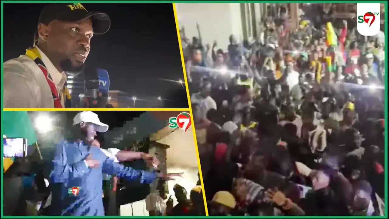 (Vidéo) Après la conférence de presse, SONKO & DIOMAYE acclamés par une foule immense dans les rues de Dakar