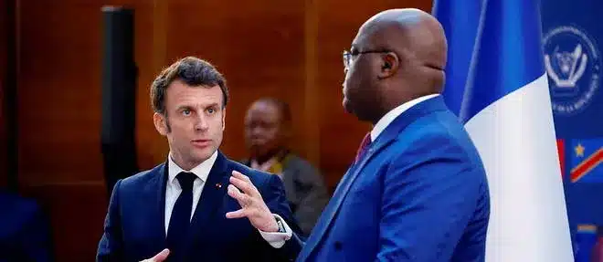 Félix Tshisekedi en France : Emmanuel Macron exhorte le Rwanda à "retirer ses forces" de la RD Congo