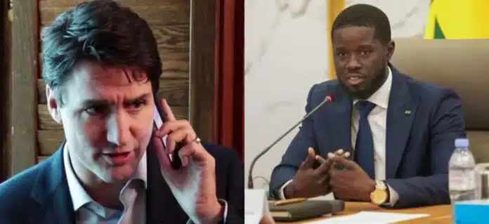 Echange téléphonique : Justin Trudeau et le president Bassirou Diomaye Faye renforcent les liens bilatéraux